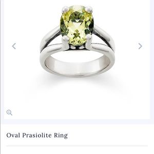 James Avery Oval Prasiolite Ring